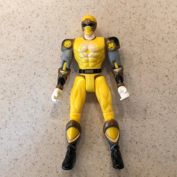 Vintage Power Rangers Ninja Storm Yellow Ranger Tsunami Cycle with Figure - Picture 3 of 5